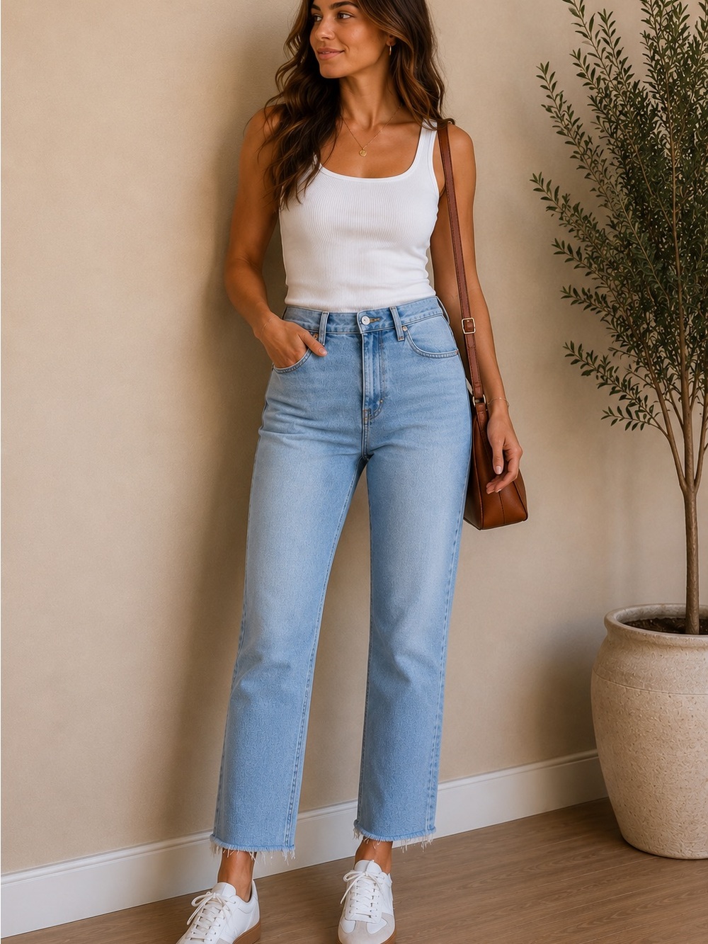 Calvin Klein Jeans Light Blue Straight Leg Jeans
